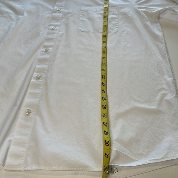 CLAIBORNE Men’s XLT White Cotton‎ Long Sleeve Button Down Shirt Wardrobe Staple - Picture 8 of 10